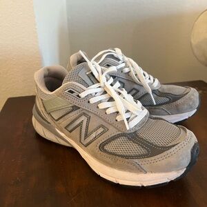 New Balance 990 v5  Gray and White Sneakers